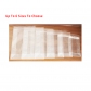 5 pcs Food Grade Plastic Clear Flat Bottom Bags Resealable Food Packaging